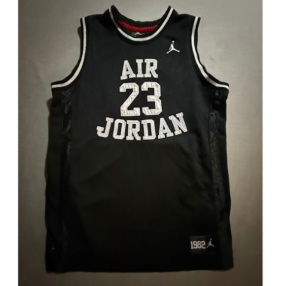 Air Jordan Other - Air Jordan Black Basketball Jersey AIR #23 Sewn Boys Large Sleeveless